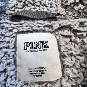 PINK Victoria's Secret Gray Teddy Jacket